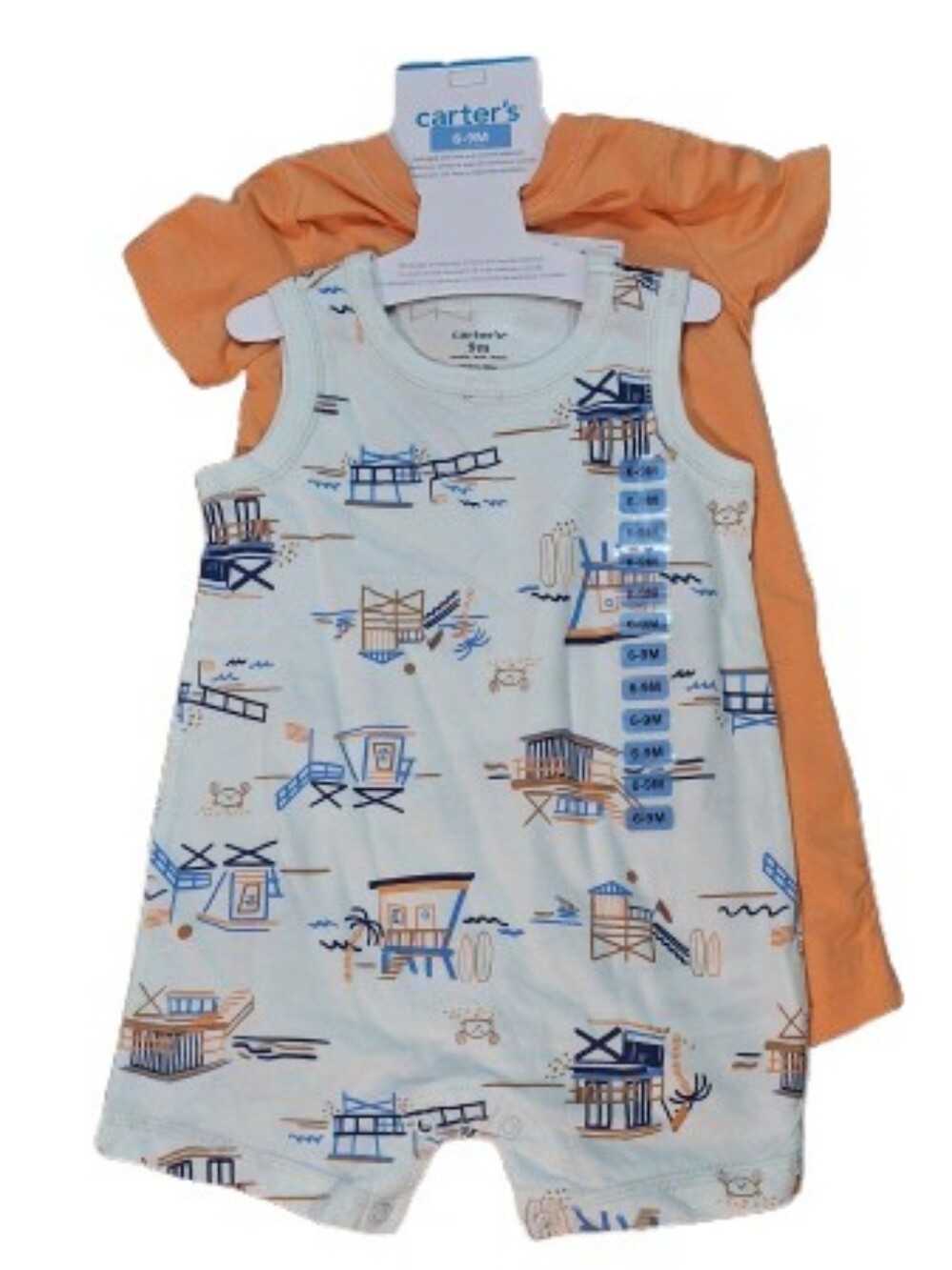 NWT Carters Boy Rompers - Picture 5 of 8